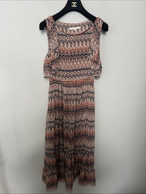 Sleeveless Printed Maxi Dress